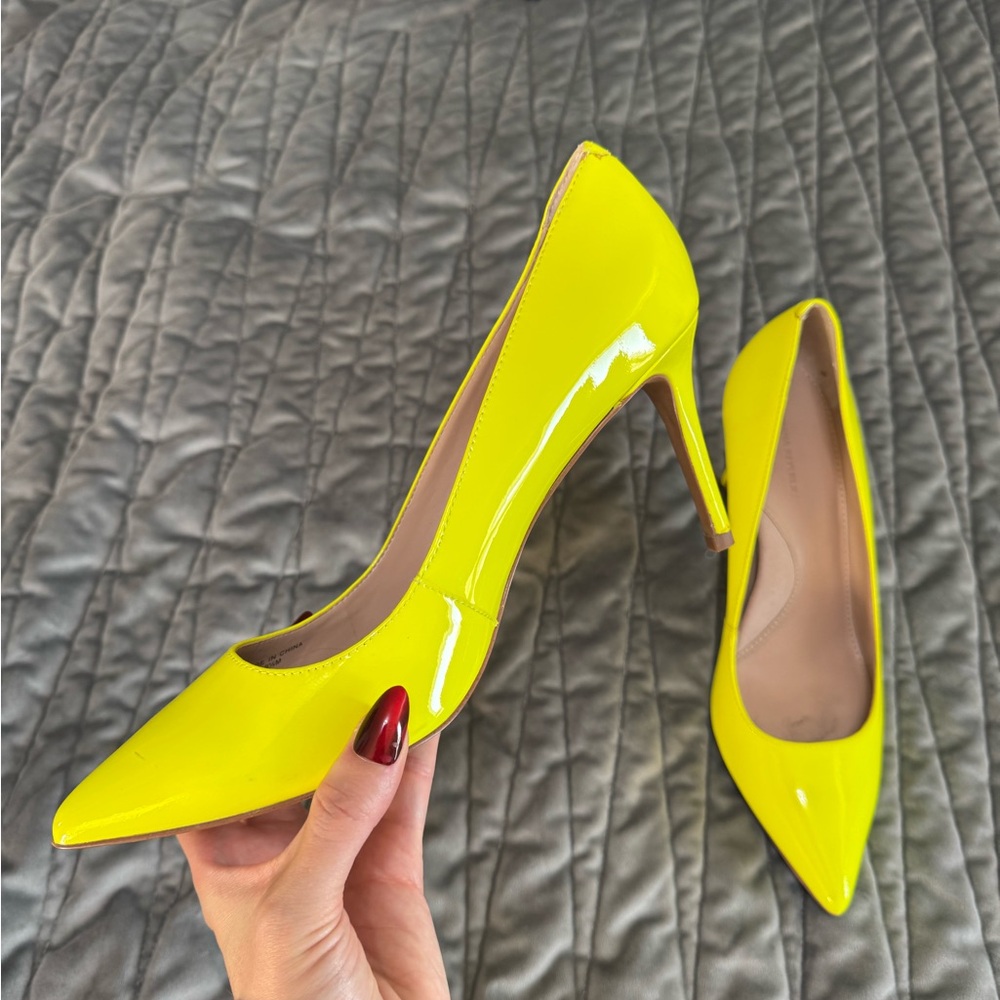 Banana Republic Neon Yellow Heels